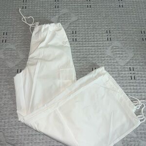 White Drawstring Pants